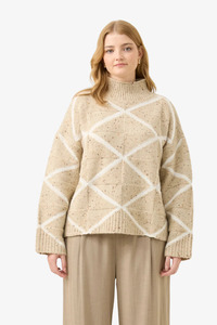 Isle of Mine - Mckenna Diamond Jumper - Stone