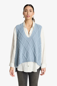 Eb & Ive - Liora Knit Vest - Lake