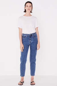 Assembly Label - High Waist Rigid Jean - Vintage Blue
