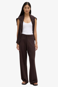Pants Jumpsuits: Assembly Label - Cotton Cashmee Lounge Pant - Ganache
