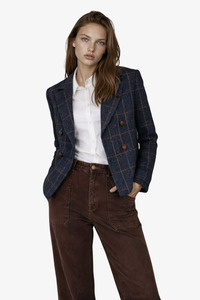 Jackets: Mimoso - Mateo Jacket - Navy/Plaid