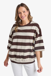 Elm Lifestyle: Elm - Fundamental Mazie Sweat - Coffee/Marshmellow