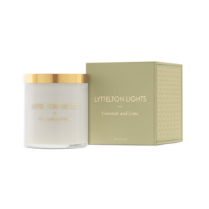 Lyttelton Lights - Medium Candle - Coconut & Lime