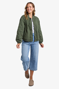 Elm - Jean Bomber Jacket - Clover