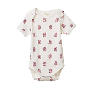 Nature Baby - Short Sleeve Body Suit - Tiki Print