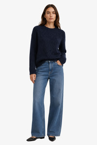Whats New Woman: Witchery - Fluffy Crew Knit - Navy