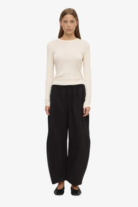 Assembly Label - Lola Barrel Pant - Black
