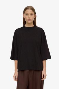 Assembly Label: Assembly Label - Max Cotton Oversized Tee -  Black