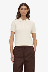 Assembly Label: Assembly Label - Sloane Cotton Cashmere Polo - Cream