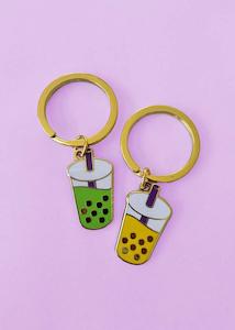 Fruit Tea: Milky Boba Key Chain