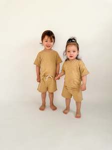 Organic Cotton Jersey Summer Set | Golden Sand