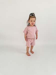Organic Cotton Jersey Summer Set | Pink Lemonade