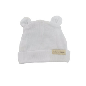 Organic Cotton Bear Beanie | Coconut