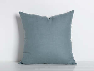 Filled Cushion: Maia Linen Filled Cushion - Lake