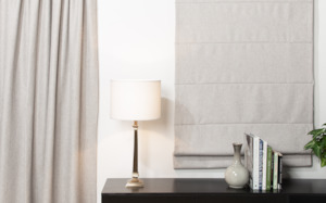 Blinds: Omaha Ready Made Roman Blind - Linen