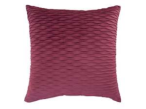Cushion Covers: Wave Velvet Claret Cushion Cover