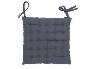 Papamoa Chair Pad - Charcoal