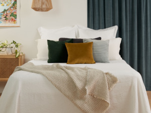 Bedding: Claremont White Coverlet