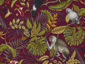 Rainforest Collection: Rainforest Cranberry Fabric