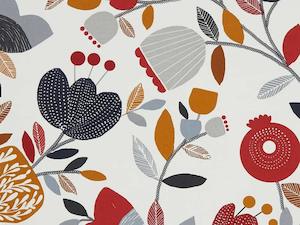 Pomegranate Trail Scarlet Fabric