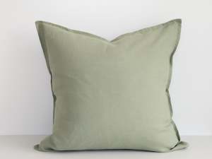 Cushions: Ava Linen Filled Cushion - Jade