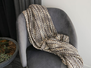 Malabar Throw - Coffee