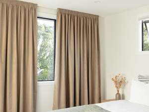 Opito Blockout Pencil Pleat Curtains - Maple