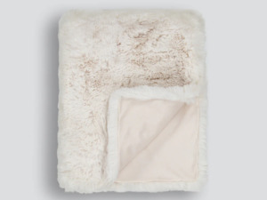 Pelage Faux Fur Throw - Ivory