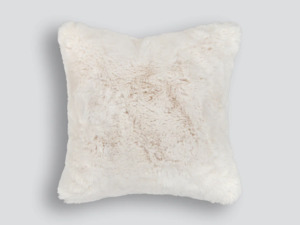 Pelage Faux Fur Filled Cushion - Ivory