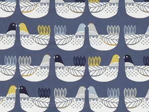 Nordic Collection: Cluck Cluck Ochre Fabric
