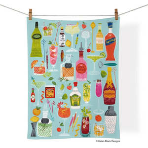 Live Wires: WerkShoppe - 5 O'Clock Somewhere - Cotton Tea Towel