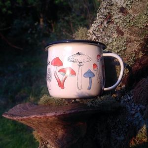 Live Wires: Wolfkamp & Stone - NZ Fungi - Enamel Mug