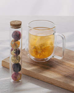 Blooming Tea Balls in Glass Tube