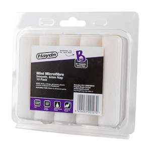 Haydn Smooth Finish Microfibre Mini Roller Sleeves 110mm x 6mm