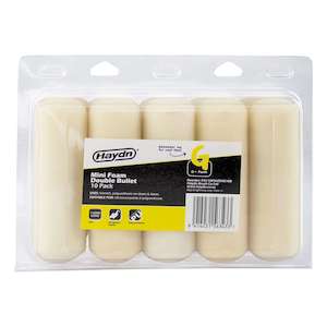 Paint Plaster: Haydn 110mm Top Quality Fine Foam Double Bullet Finishing Mini Roller Sleeves