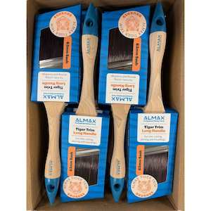 Paint Plaster: Buy The Box - Long Handle Almax Tiger Trim Angle Sash Paint Brushes