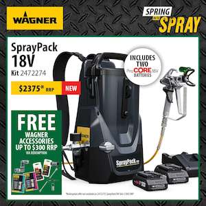 Wagner 18V SprayPack Professional Airless Sprayer - The Ultimate In Cordless Spr&hellip;