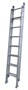 Pro-Series Industrial Rated Extension Aluminium Ladder With Swivel Feet