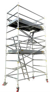 Scaffolding: Titan Double Width Mobile Tower Scaffolding - 6.0m Working Height