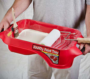 Roller Trays Buckets Roller Sleeves Handles Poles Trays: Handy Paint Tray Kit - Includes Tray And 3 Pack Of Liners