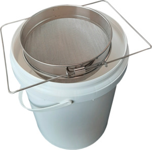 Brush Accessories Cut In Pots Cleaning Paint Brushes: Stainless Steel Paint Strainer With Adjustable Handles - Fits 10L And 20L Pails