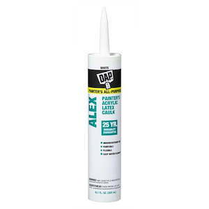 Fillers Putty Silicone And Sealants: DAP Alex Painters Acrylic Caulk, 300ml -Made In The USA!