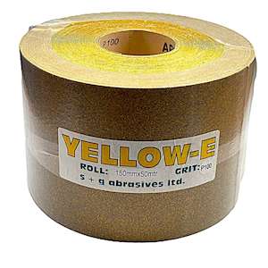 Sandpaper Rolls Abrasives: Riken Yellow-E Rolls - 150mm x 50m
