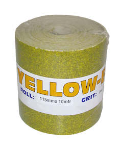Sandpaper Rolls Abrasives: Riken Yellow-E Rolls - 115mm x 10m