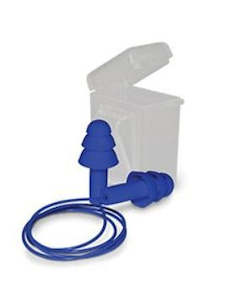 Hearing Protection Safety Work Wear: Vortex Reusable Corded Earplugs Including Storage Case, Class 4, Handy 2 Pair Pack