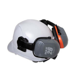 Hearing Protection Safety Work Wear: Esko Max 26 Hard Hat Earmuffs, Class 5, SLC 26dB