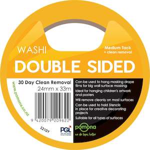 Painting Decorating: Double Sided Washi Yellow Masking Tape