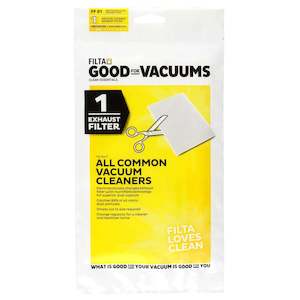 Vacuum Bags Accessories: Filta Universal Micro Filter - Cut To Size Replacement Exhaust Filter