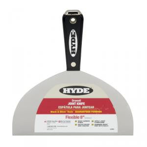 Filler Accessories Fillers Putty: 200mm Hyde Black And Silver Flexible Carbon Joint Knife With Hammer Head