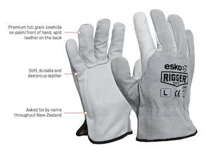 Hand Protection Personal Safety: The Rigger Premium Split Leather Gloves